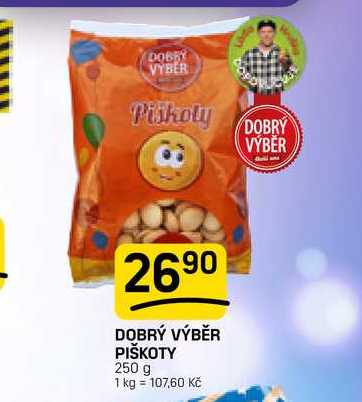 DOBRÝ VÝBĚR PIŠKOTY 250 g 