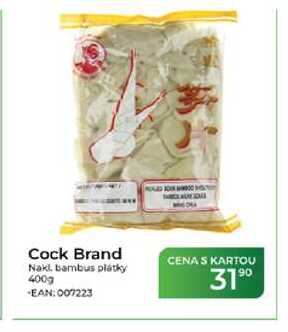 Cock Brand Nakl. bambus plátky 400g