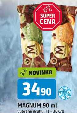 Algida Magnum 90ml, vybrané druhy