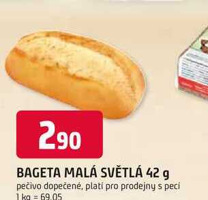 BAGETA MALÁ SVĚTLÁ 42 g