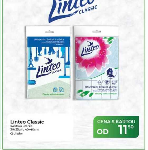 Linteo Classic švédská utěrka 30x35cm, 40x40cm