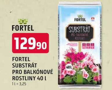 FORTEL SUBSTRÁT PRO BALKÓNOVÉ ROSTLINY 40 L 