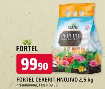 FORTEL CERERIT HNOJIVO 2,5 kg granulované