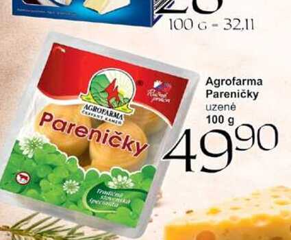 Agrofarma Pareničky uzené 100 g