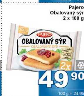Pajero Obalovaný sýr 2 x 100 g 