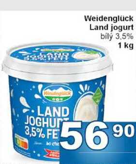 Weidenglück Land jogurt bílý 3,5% 1 kg