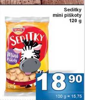 Seditky mini piškoty 120 g