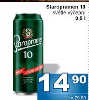 Staropramen 10 světlé výčepní 0,5l