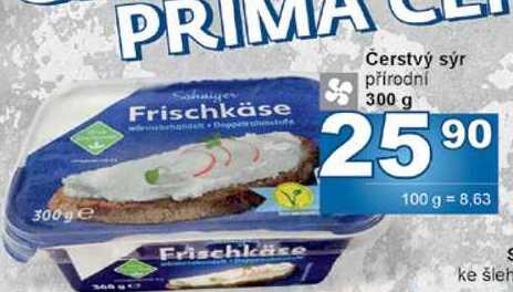 Čerstvý sýr přírodní 300 g