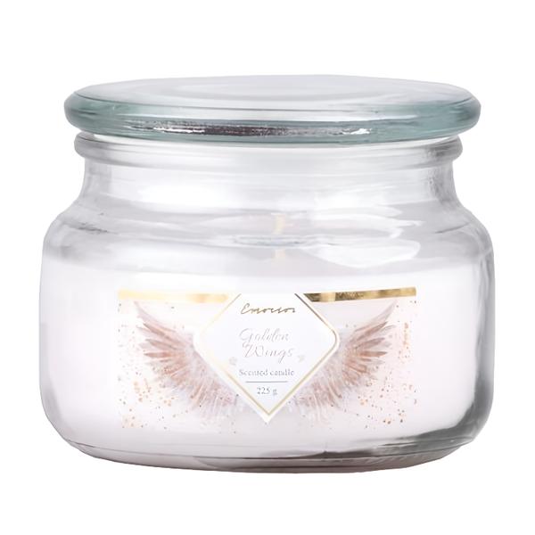 Emocio Golden Wings vonná svíčka, sklo (100 x 79 mm) se skleněným víčkem