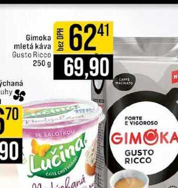 Gimoka mletá káva Gusto Ricco 250 g