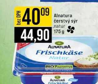 Alnatura čerstvý sýr natur 175 g 