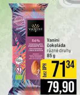 Vanini čokoláda různé druhy 85 g