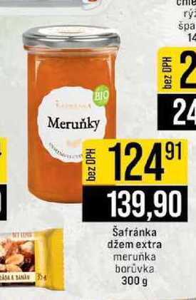 Šafránka džem extra meruňka borůvka 300 g