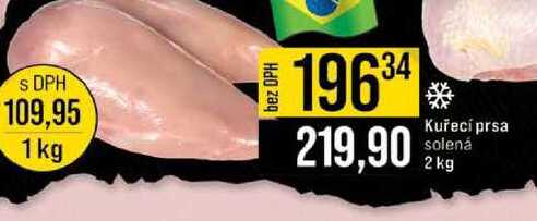 Kuřecí prsa solená 2 kg