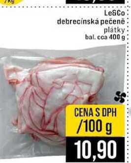 Le&Co debrecínská pečeně platky bal. cca 400 g 100g