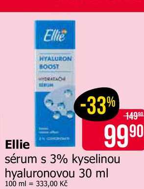 Ellie sérum s 3% kyselinou hyaluronovou 30 ml