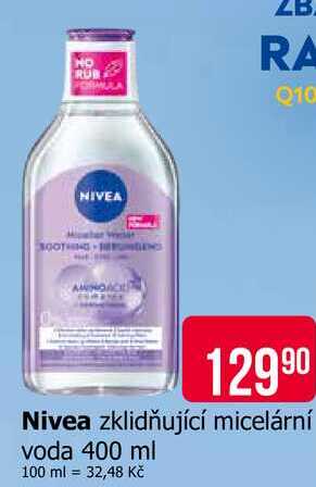 Nivea zklidňující micelární voda 400 ml