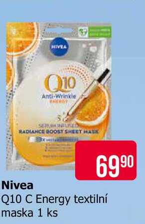 Nivea Q10 C Energy textilní maska 1 ks