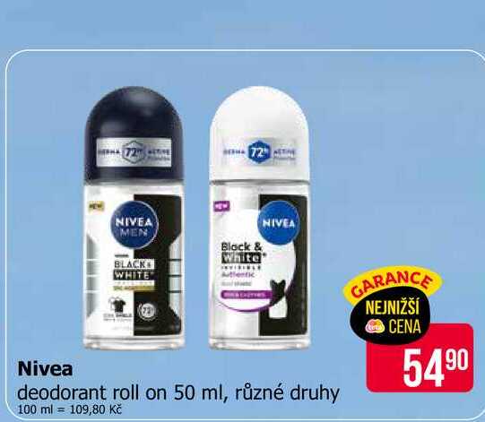 Nivea deodorant roll on 50 ml