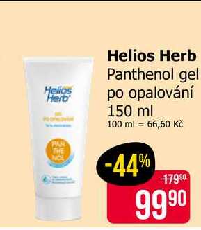 Helios Herb Panthenol gel po opalování 150 ml 