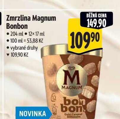 Zmrzlina Magnum Bonbon 204 ml 12×17 ml
