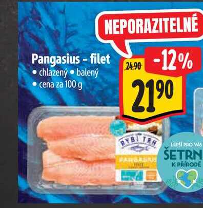 Pangasius - filet 100 g