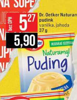 Dr. Oetker Naturam pudink vanilka, jahoda 37 g