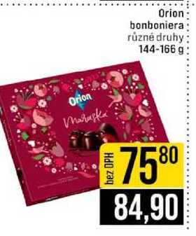 Orion bonboniera různé druhy 144-166 g 