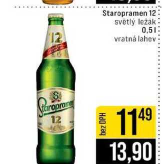 Staropramen 12 světlý ležák 0,5l