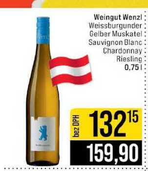Weingut Wenzl Weissburgunder Gelber Muskatel Sauvignon Blanc Chardonnay Riesling 0,75l