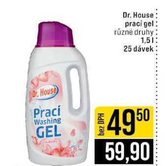 Dr. House prací gel různé druhy 1,5l 25 dávek 