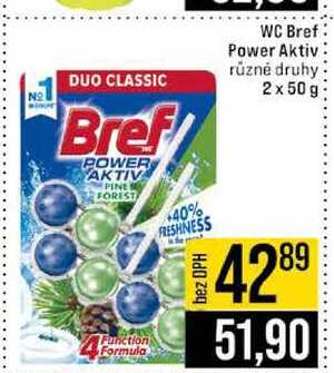 WC Bref Power Aktiv různé druhy 2 x 50g