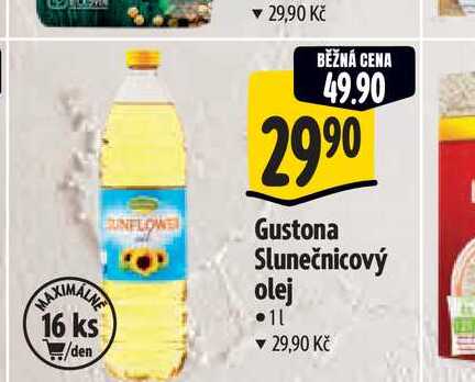  Gustona Slunečnicový olej 1 l