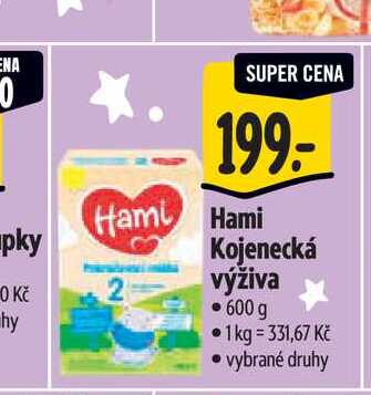   Hami Kojenecká výživa  600 g 