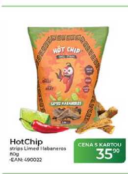 HotChip strips Limed Habaneros 80g