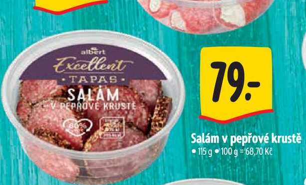   Salám v pepřové krustě 115 g 