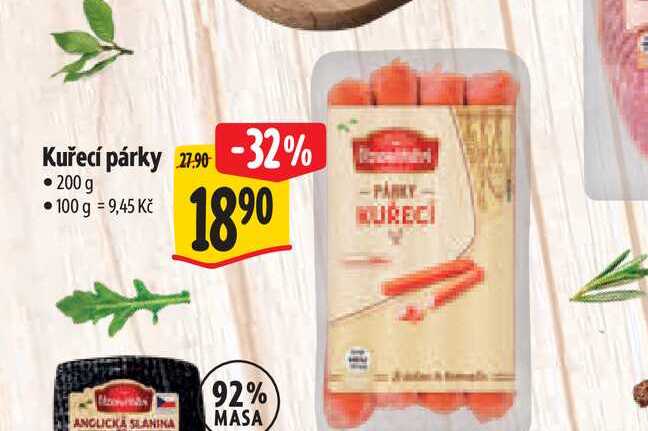 Kuřecí párky  200 g
