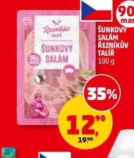 ŠUNKOVÝ SALÁM ŘEZNÍKŮV TALÍŘ, 100 g