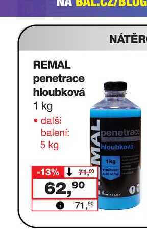 REMAL penetrace hloubková 1 kg 