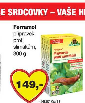 Ferramol Přípravek proti slimákům 300g