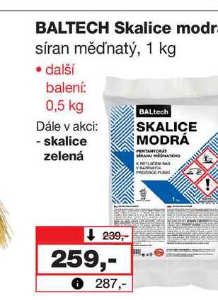 BALTECH Skalice modr. síran měďnatý, 1 kg