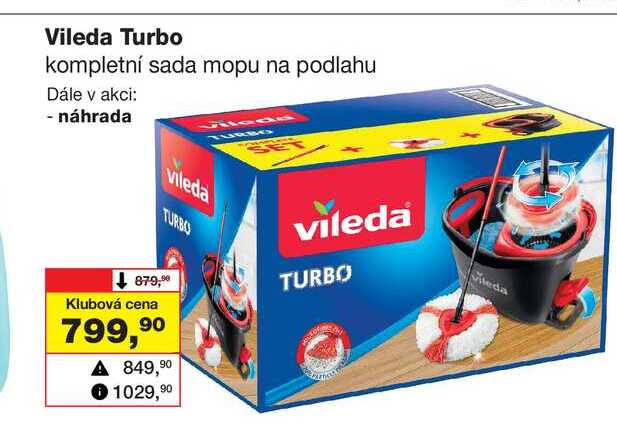 Vileda Turbo kompletní sada mopu na podlahu