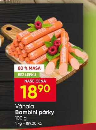 Bambini párky 100 g