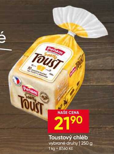 Penam Chléb toustový světlý 250g