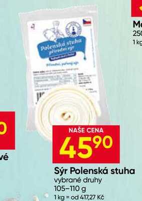 Sýr Polenská stuha vybrané druhy 105-110 g 