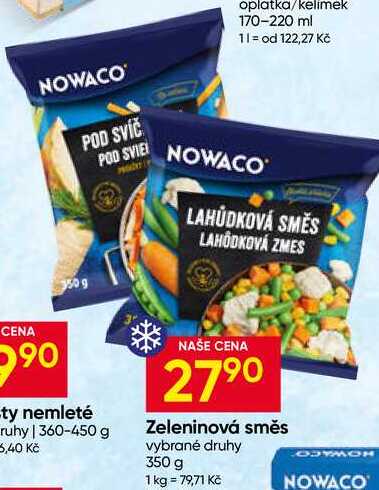 NOWACO Zeleninová směs vybrané druhy 350 g 