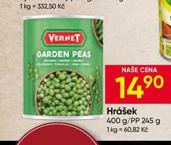 Vernet Hrášek 400 g/PP 245 g 