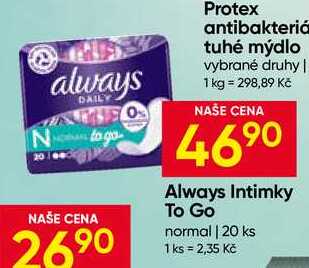 Always Intimky To Go normal 20 ks 