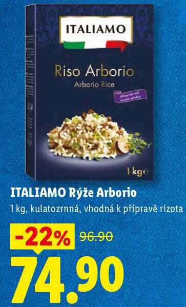 ITALIAMO Rýže Arborio, 1 kg